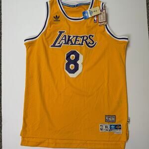 Kobe Bryant #8 Lakers Adidas Hardwood Classics NBA Jersey 1996-97 Size XL +2 NWT